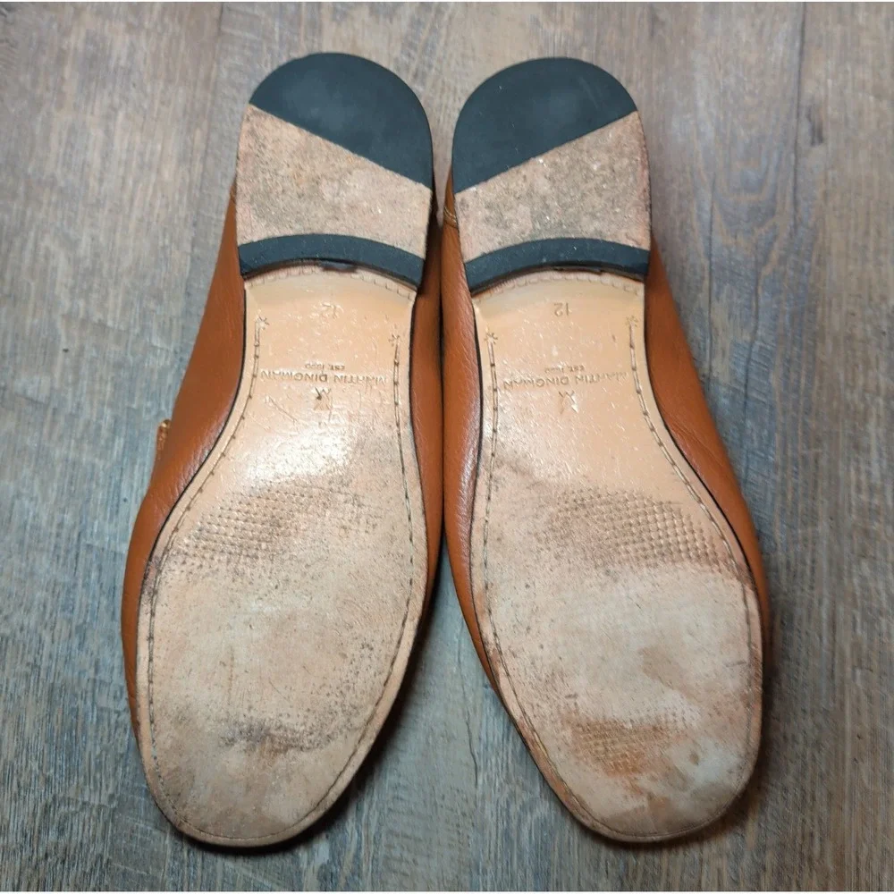 Martin Dingman Addison Horse Bit Loafer Brown Mens Size 12 Business Casual Shoes